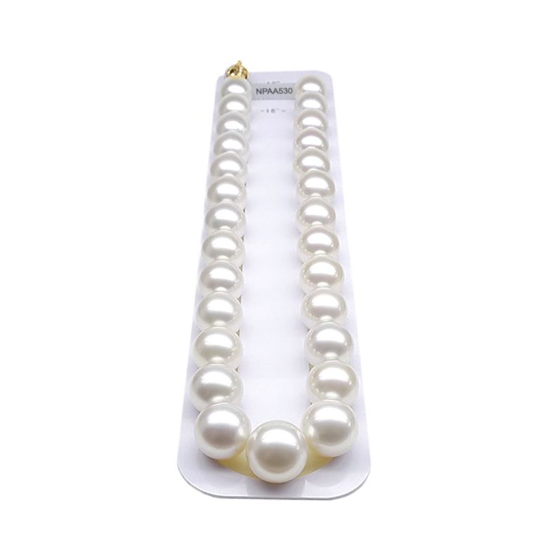 Collana Marie Antoinette Alta gioielleria. Perle d'Australia bianche 15/17mm oro giallo - 3