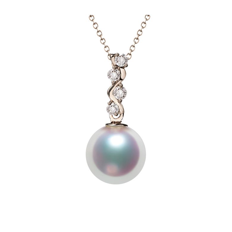 Ciondolo La Danse du Serpent - Oro Rosa 18kt e Perla Akoya - 1
