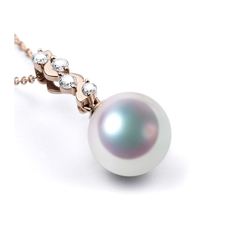 Ciondolo La Danse du Serpent - Oro Rosa 18kt e Perla Akoya - 4