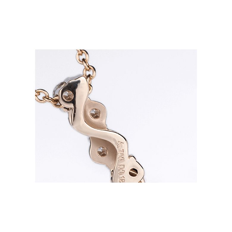 Ciondolo La Danse du Serpent - Oro Rosa 18kt e Perla Akoya - 7