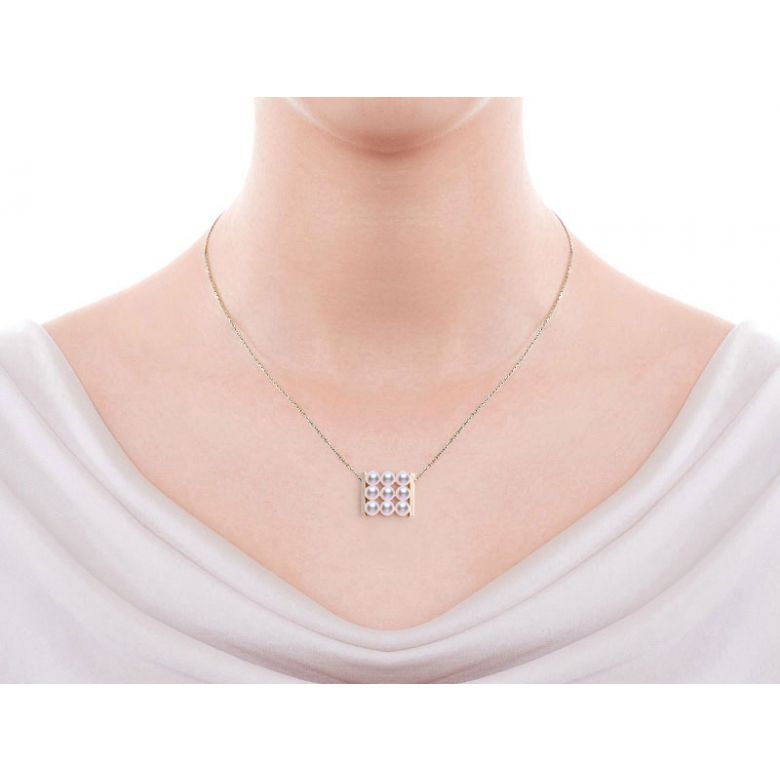 Ciondolo Tezuka - Oro Rosa 18kt e Perle Akoya - 3
