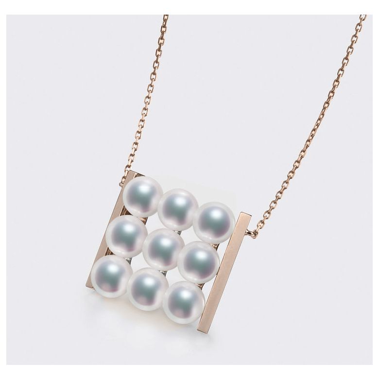 Ciondolo Tezuka - Oro Rosa 18kt e Perle Akoya - 4