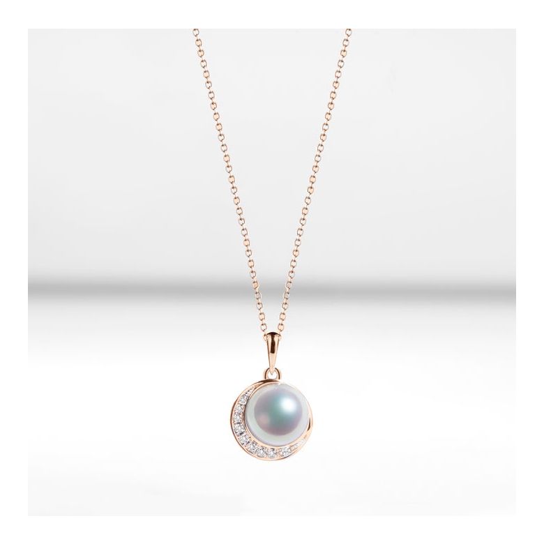 Ciondolo Hinata - Oro Rosa 18kt e Perla Akoya - 6