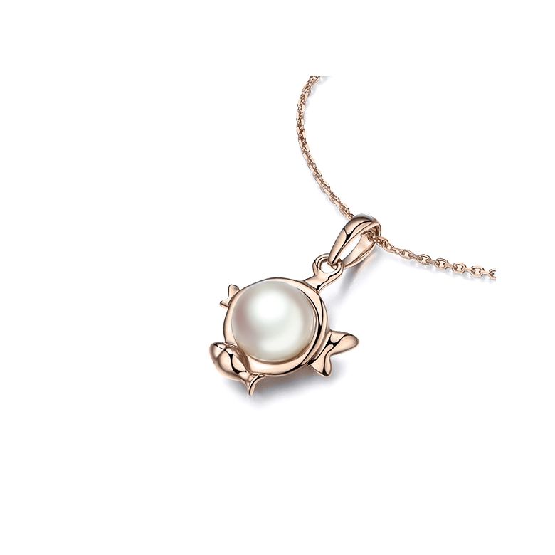 Ciondolo Zodiakku - Oro Rosa e Perla Akoya Bianca - 11