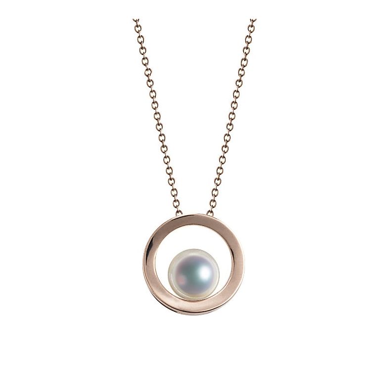 Ciondolo Himiko - Oro Rosa 18kt e Perla Akoya - 1