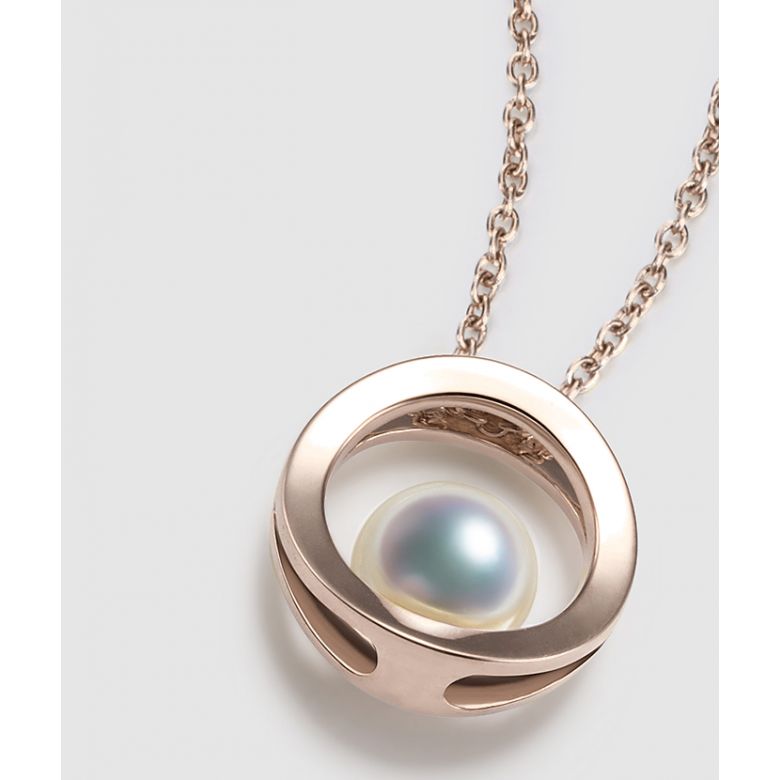 Ciondolo Himiko - Oro Rosa 18kt e Perla Akoya - 3