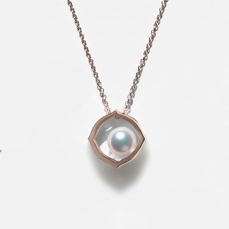 Ciondolo Coco - Oro Rosa 18kt e Perla Akoya - 1