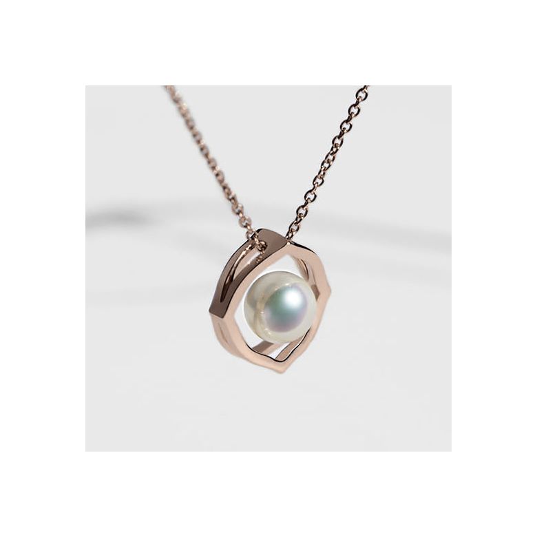 Ciondolo Coco - Oro Rosa 18kt e Perla Akoya - 2