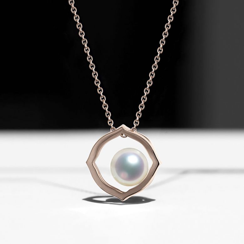Ciondolo Coco - Oro Rosa 18kt e Perla Akoya - 4