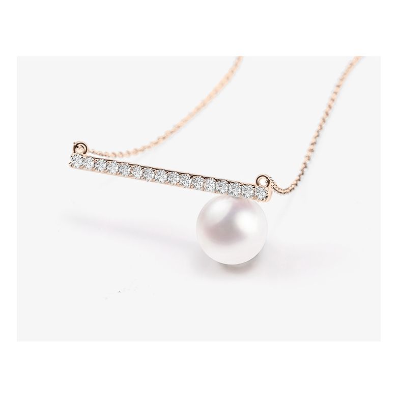 Collana Ciondolo Réflexion - Oro Rosa, Diamanti & Perle Akoya - 1