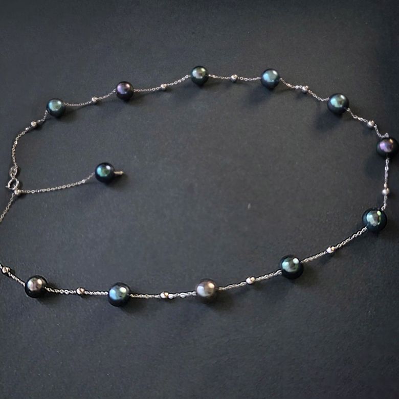 Collana Solstizio IV oro bianco - 1