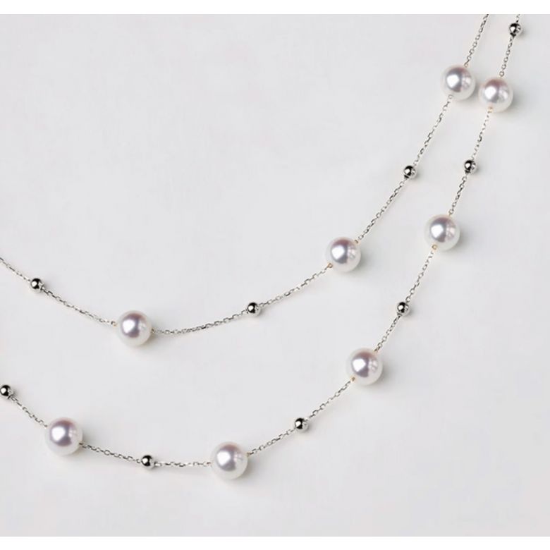 Collana Solstizio III oro bianco - 5