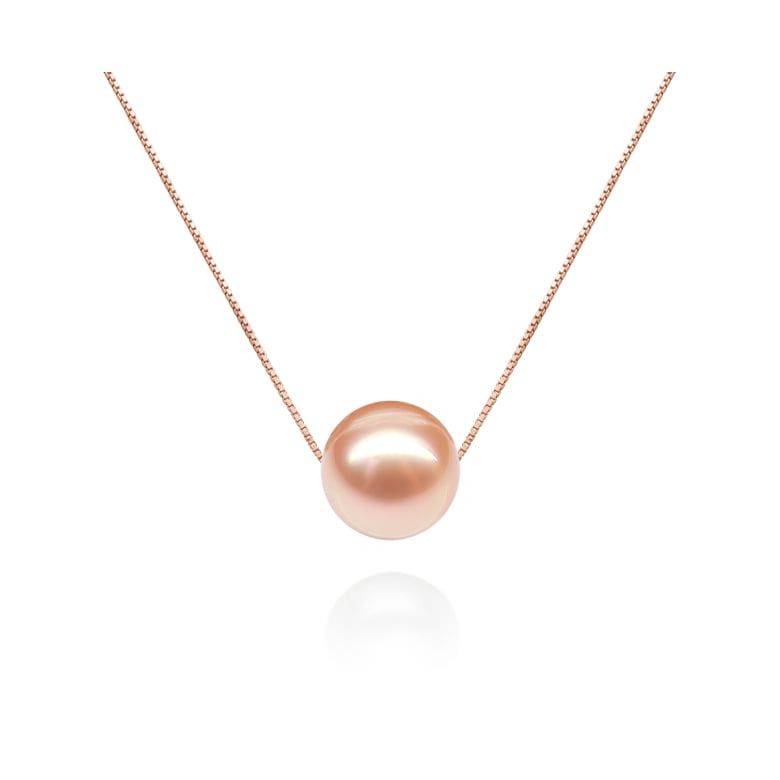 Girocollo Douceur Perlée Oro Rosa 18kt, Perla di Acqua Dolce Bianca 10/10.5mm - 4