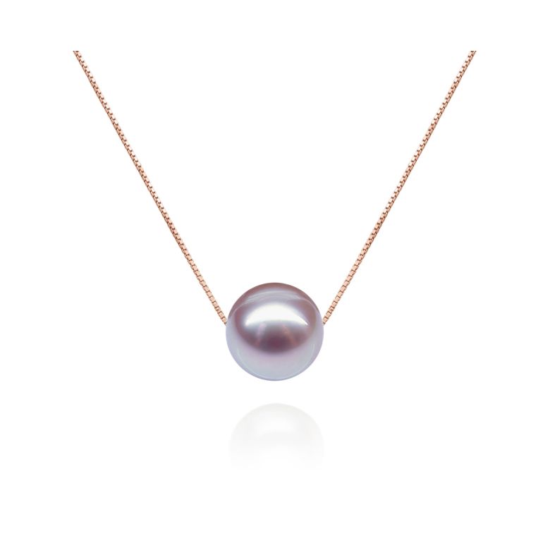 Girocollo Douceur Perlée Oro Rosa 18kt, Perla di Acqua Dolce Bianca 10/10.5mm - 8