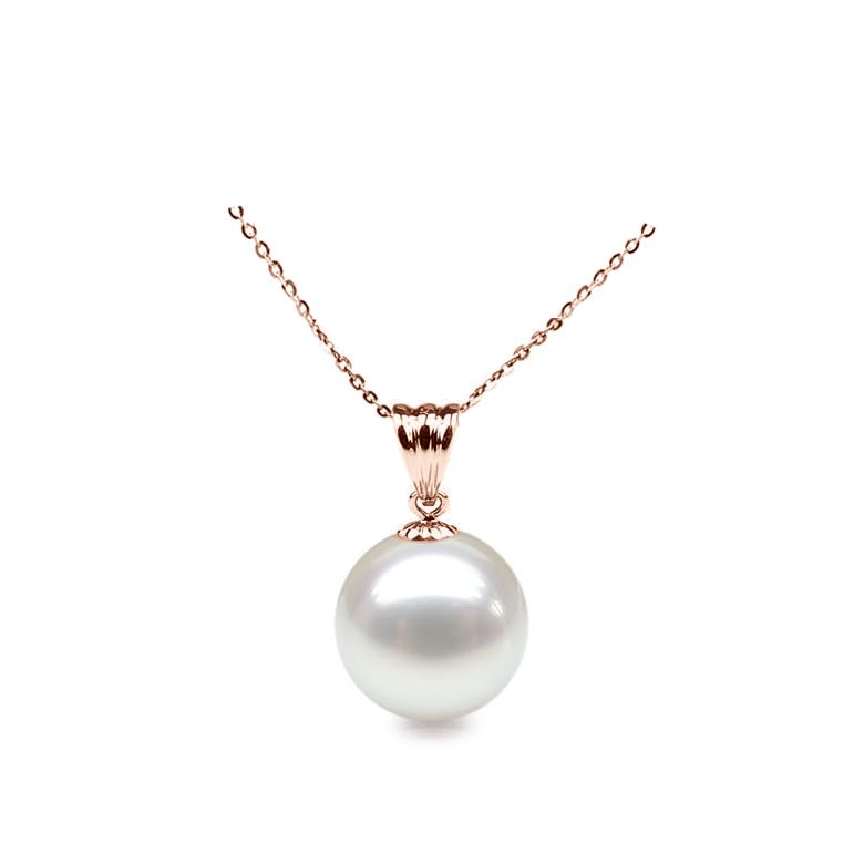 Ciondolo Incantation - Oro Rosa 18kt e Perla d'Acqua Dolce Bianca - 1