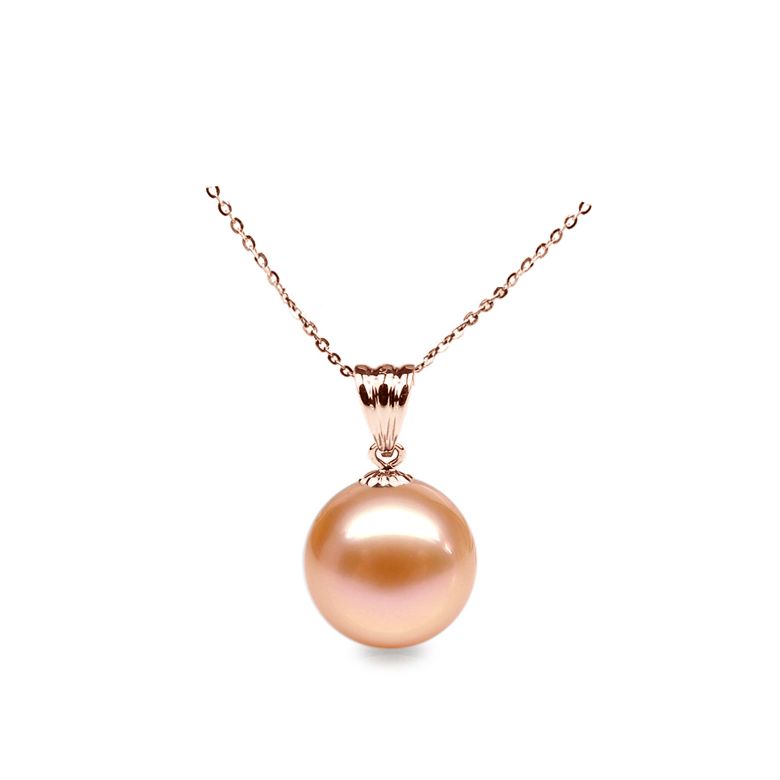 Ciondolo Incantation - Oro Rosa 18kt e Perla d'Acqua Dolce Bianca - 3