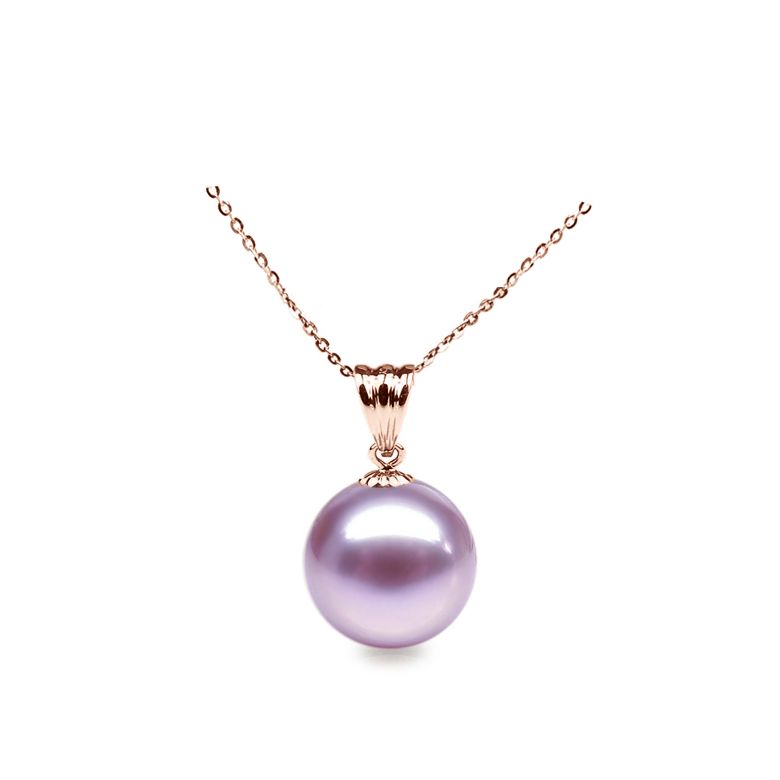 Ciondolo Incantation - Oro Rosa 18kt e Perla d'Acqua Dolce Bianca - 5