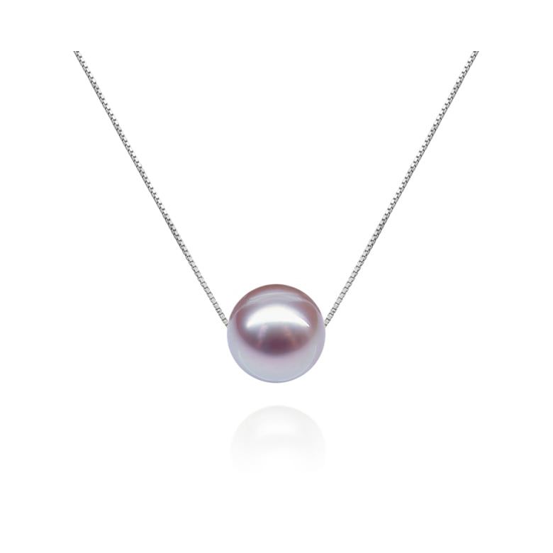 Girocollo Douceur perlée Oro Bianco 18kt, Perla di Acqua Dolce Lavanda 10/10.5mm - 6