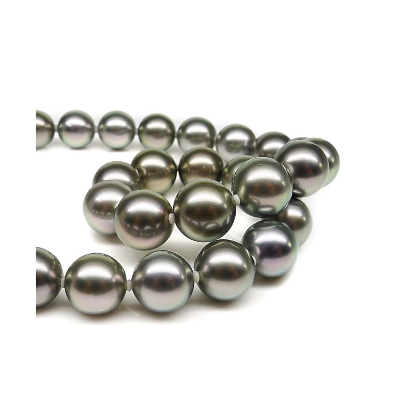 Collana Clotaire - Perle Coltivate Grigie di Tahiti - 4