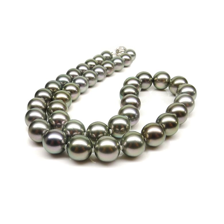 Collana Clotaire - Perle Coltivate Grigie di Tahiti - 1