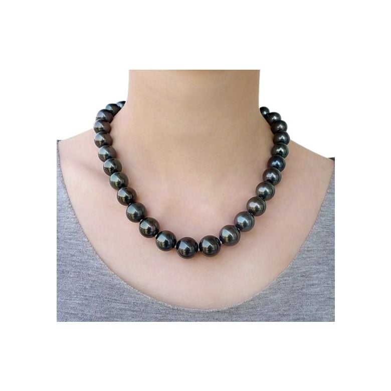 Collana Rodolphe - Grosse Perle Nere di Tahiti - 2