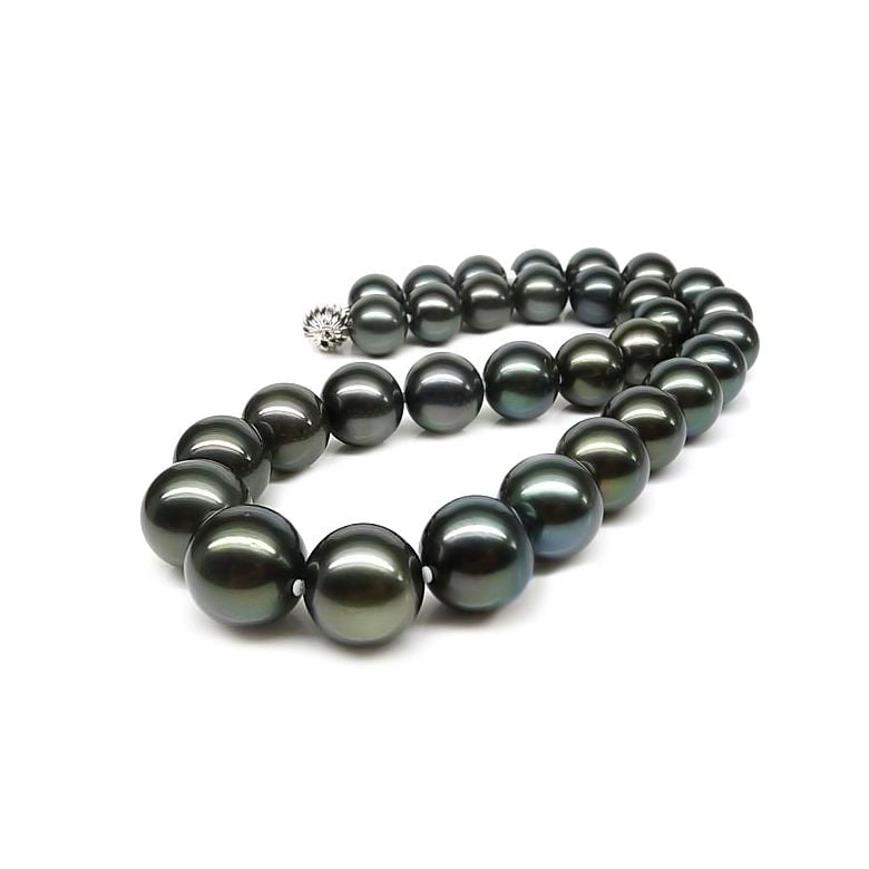Collana Lothaire - Perle Coltivate Nere di Tahiti - 3
