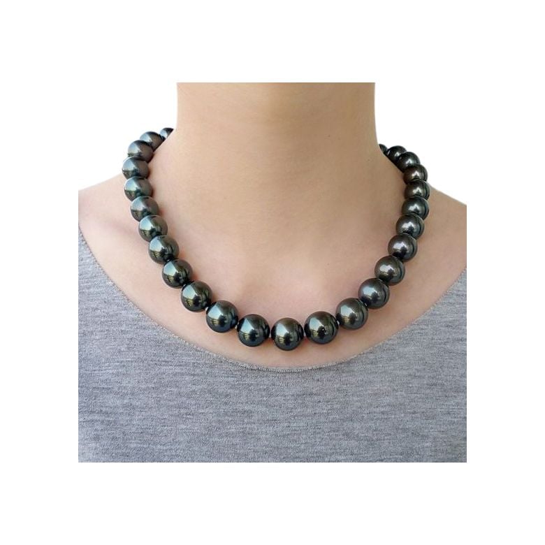Collana Lothaire - Perle Coltivate Nere di Tahiti - 2