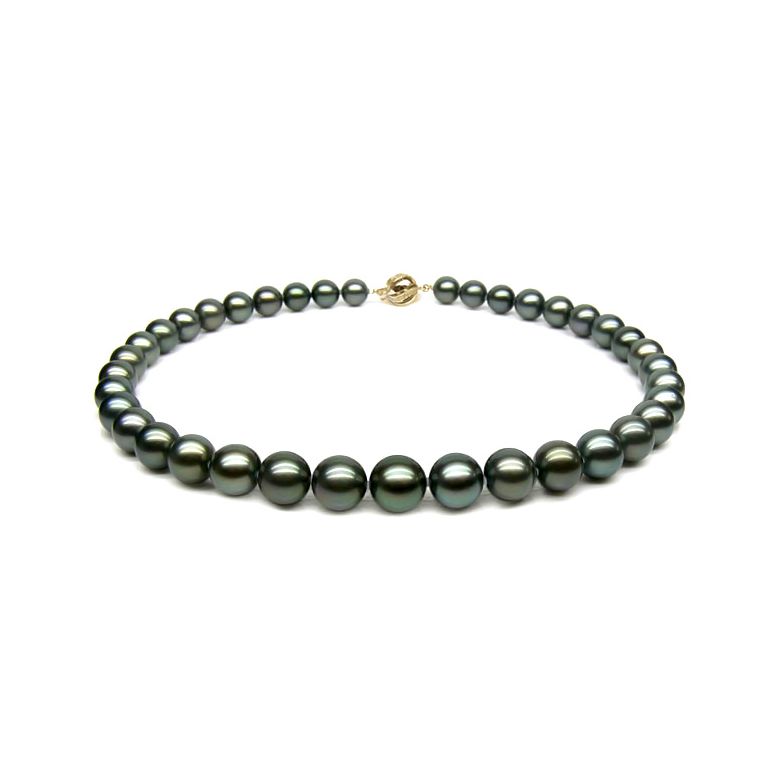 Collana Le Bon - Perle Coltivate Nere di Tahiti oro giallo - 2