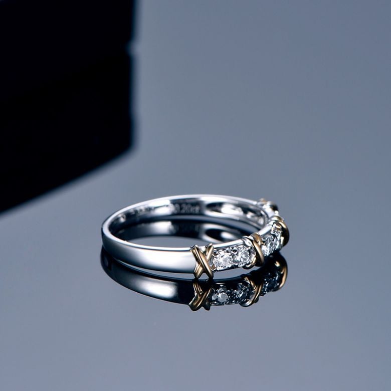 Anello X MODE - 2 ors Diamanti - 5