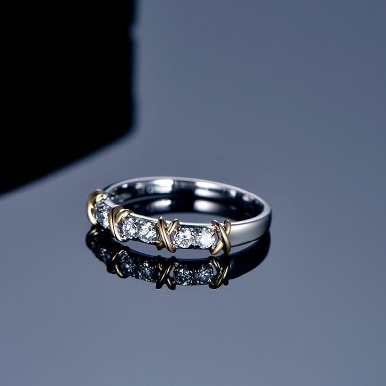 Anello X MODE - 2 ors Diamanti - 3