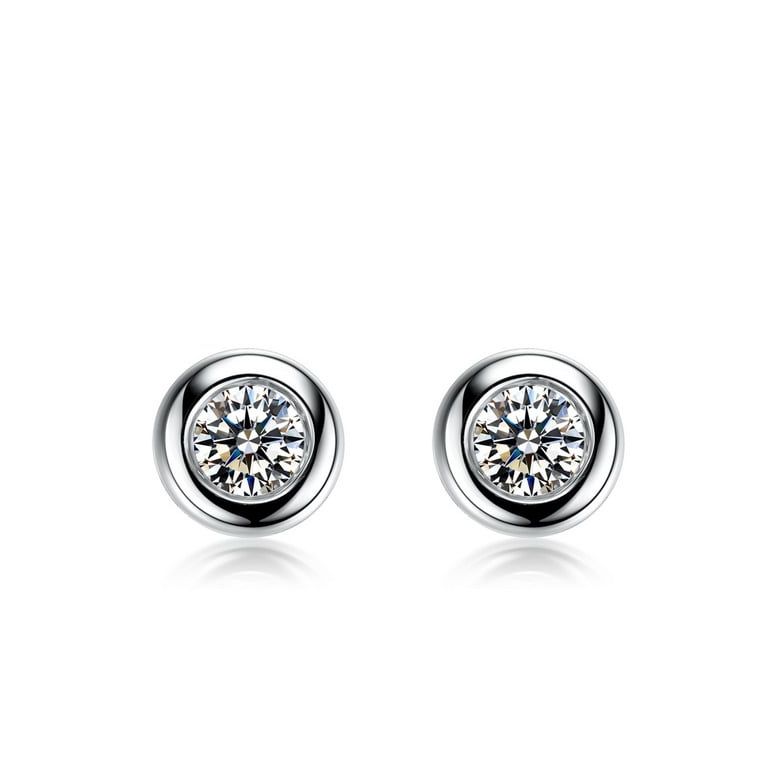 Orecchini Ladislas - Punto Luce da Donna in Platino con Diamanti - 1