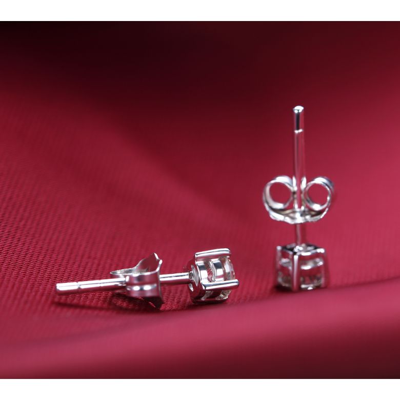 Orecchini Fedor - Punto Luce da Donna in Platino con Diamante - 6