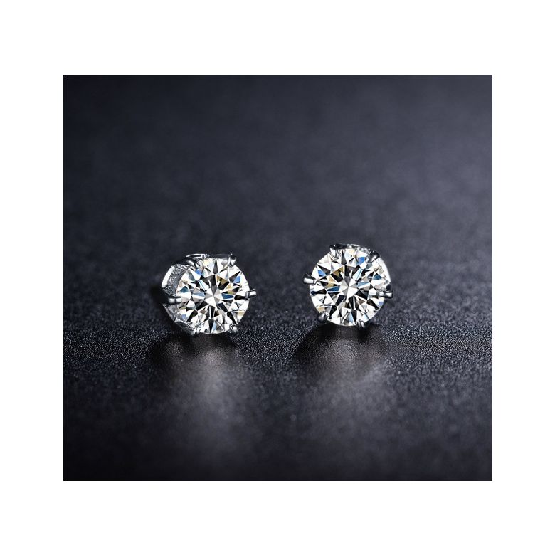 Orecchini Vassili - Punto Luce da Donna in Platino con Diamanti - 4