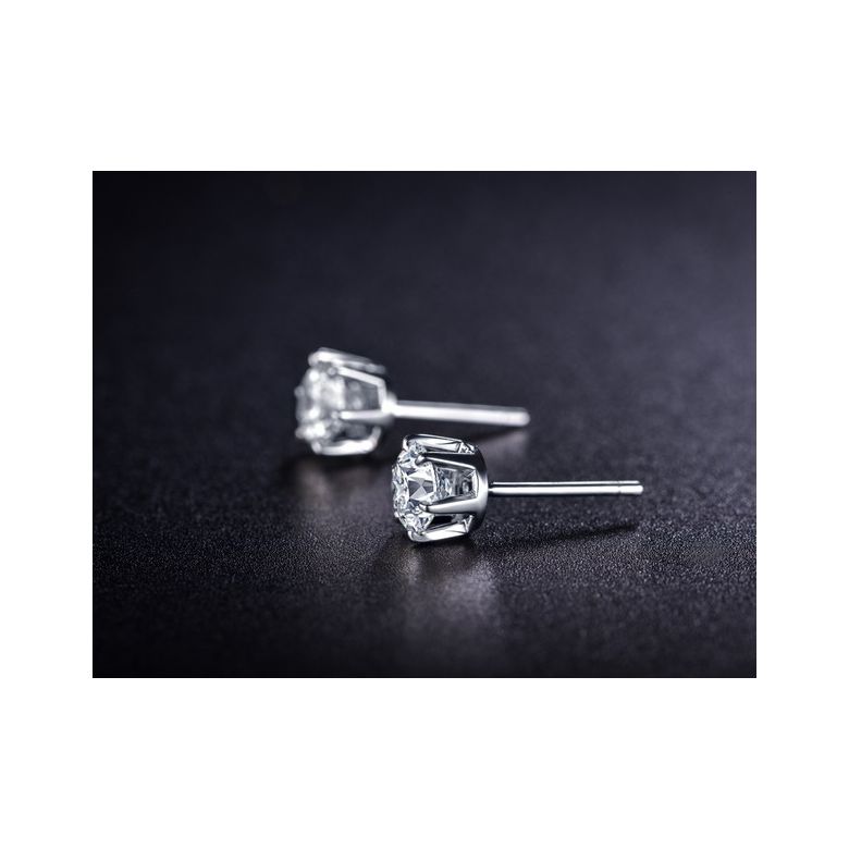 Orecchini Vassili - Punto Luce da Donna in Platino con Diamanti - 6