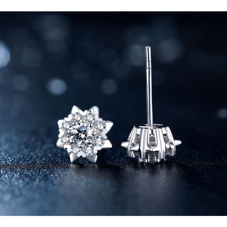 Orecchini meravigliosa. Platino, diamanti 0.26ct - 5
