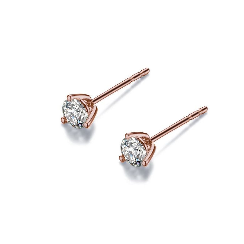 Punto Luce da Donna con Diamanti Godounov - Oro Rosa - 7