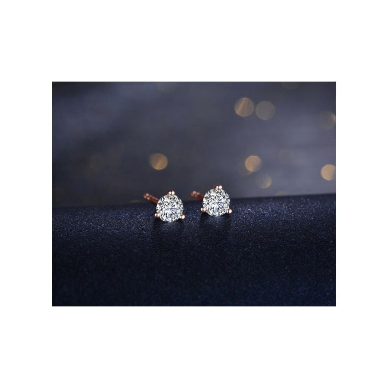 Punto Luce da Donna con Diamanti Godounov - Oro Rosa - 3