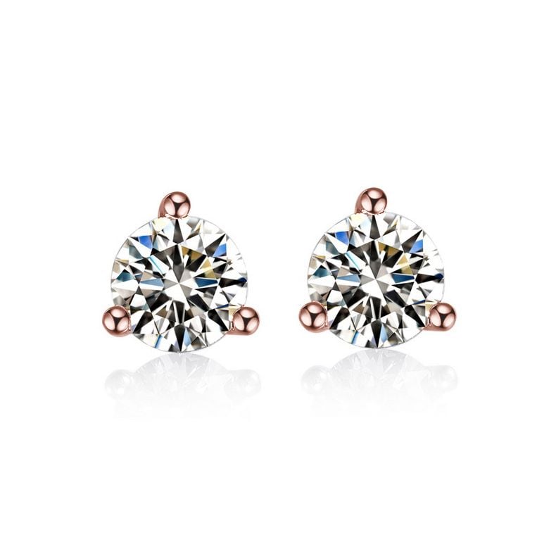 Punto Luce da Donna con Diamanti Godounov - Oro Rosa - 1