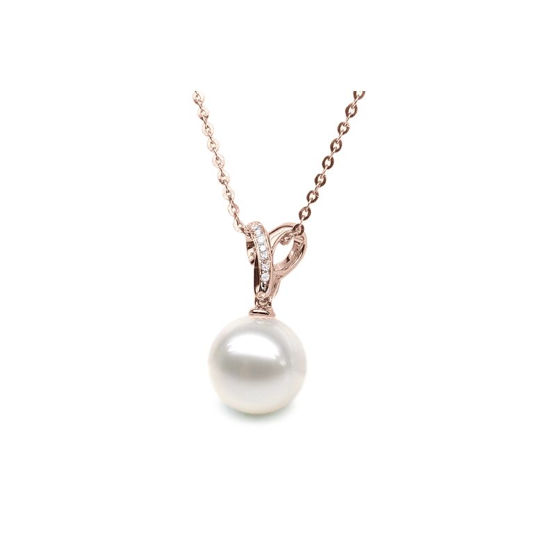 Ciondolo Jardin Secret - Oro Rosa, Diamanti e Perla d'Acqua Dolce - 1