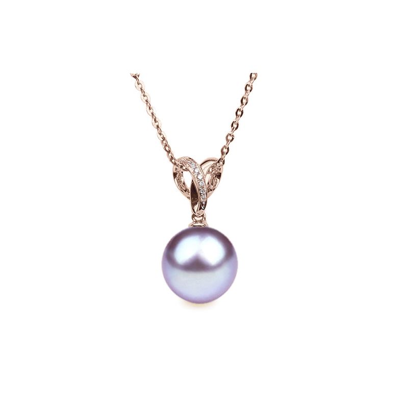 Ciondolo Jardin Secret - Oro Rosa, Diamanti e Perla d'Acqua Dolce - 10
