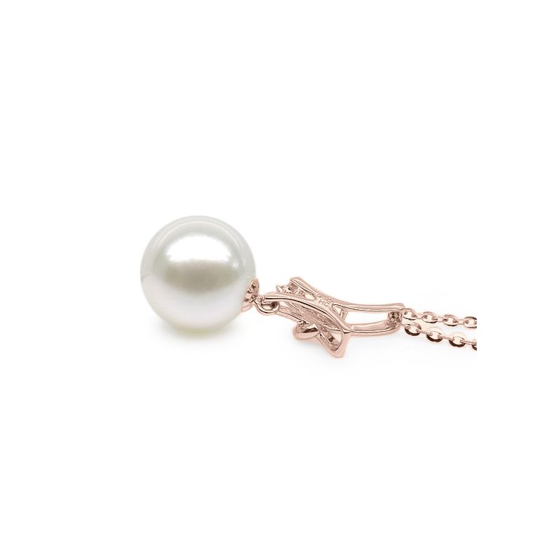 Ciondolo Nodo Meraviglioso - Oro Rosa 18kt e Perla d'Acqua Dolce - 3