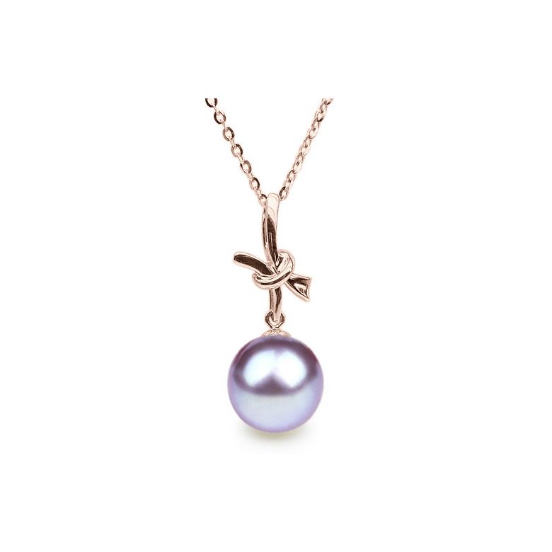 Ciondolo Nodo Meraviglioso - Oro Rosa 18kt e Perla d'Acqua Dolce - 10