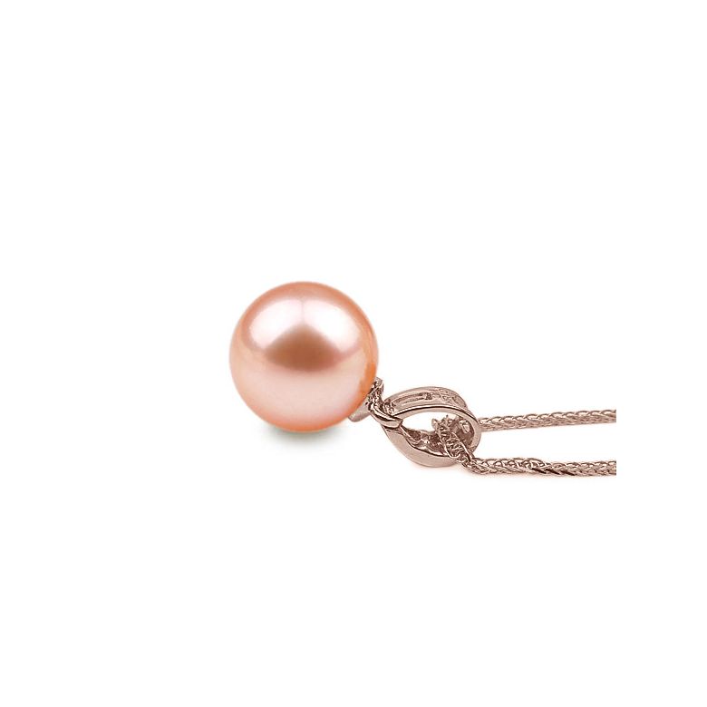 Ciondolo Maestro - Oro Rosa, Diamanti e Perla di Fiume - 7