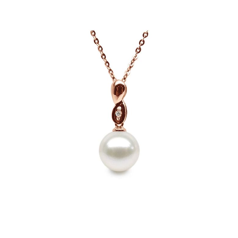 Ciondolo Engrenage - Oro Rosa 18kt e Perla d'Acqua Dolce - 1