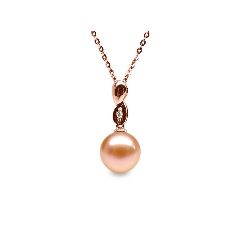 Ciondolo Engrenage - Oro Rosa 18kt e Perla d'Acqua Dolce - 8
