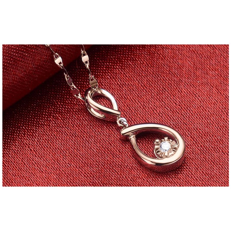 Ciondolo lasso in oro rosa e diamante - Attrape moi si tu m'aimes - 4