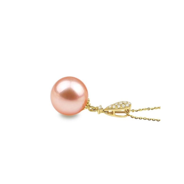 Ciondolo Andromède Oro Giallo 18kt, Perla di Acqua Dolce Rosa 10/10.5mm - 2