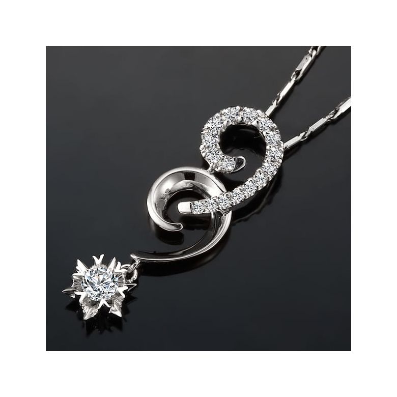 Ciondolo 99 - Oro bianco - Diamanti 0.300ct - 3
