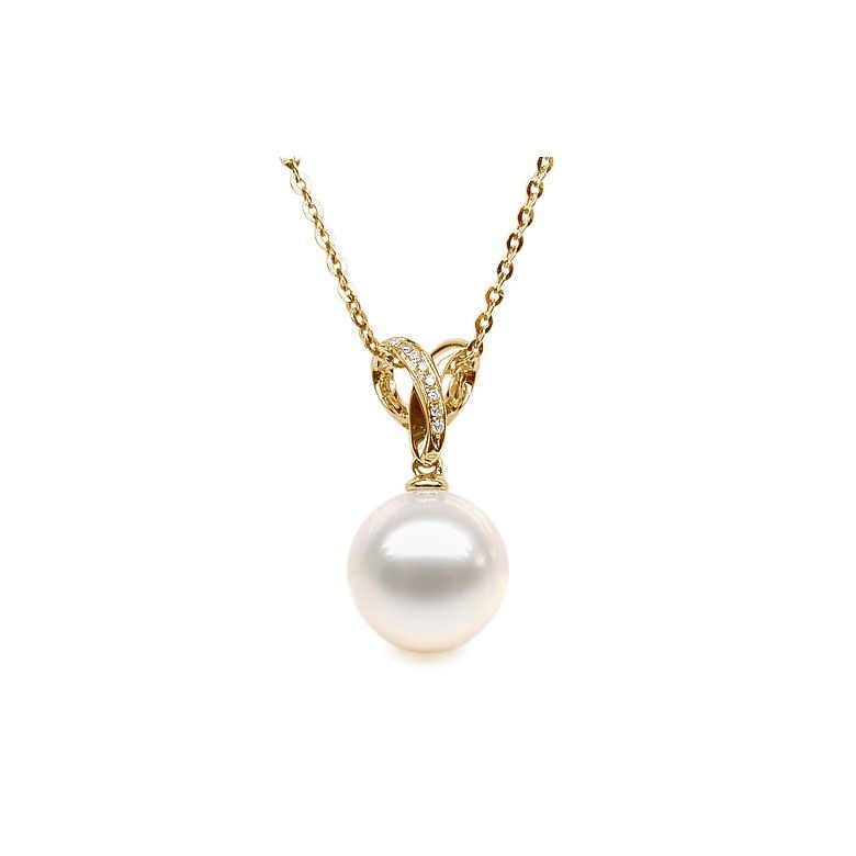 Ciondolo Jardin Secret - Oro Giallo, Diamanti e Perla d'Acqua Dolce - 4