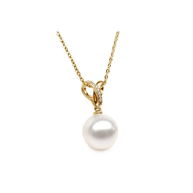 Ciondolo Jardin Secret - Oro Giallo, Diamanti e Perla d'Acqua Dolce - 2